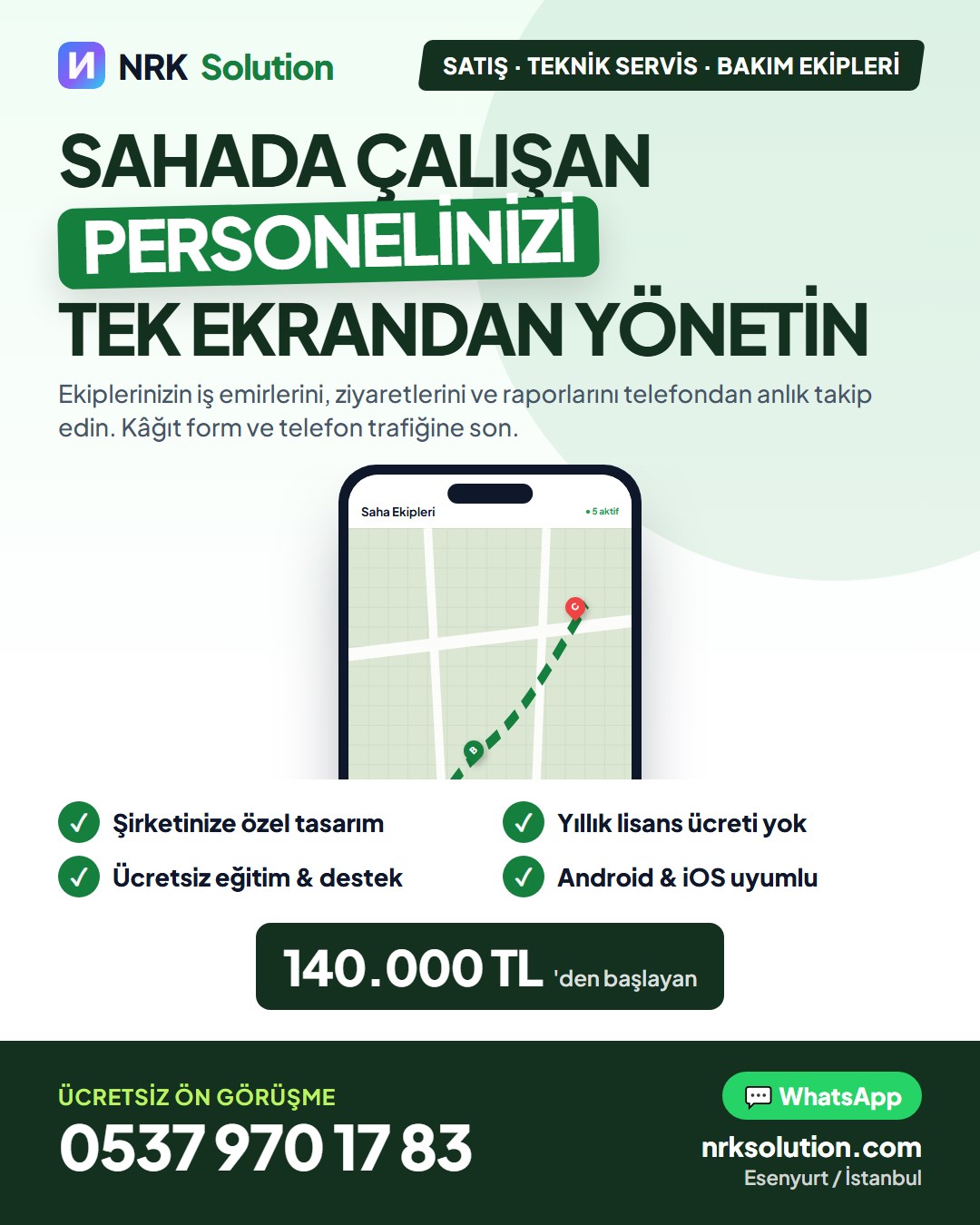Saha Personeli Takip Uygulaması