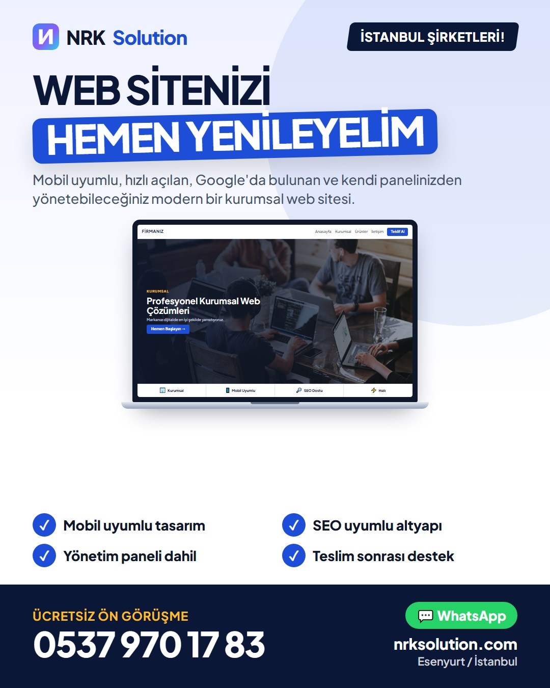 Kurumsal Web Sitesi Yenileme